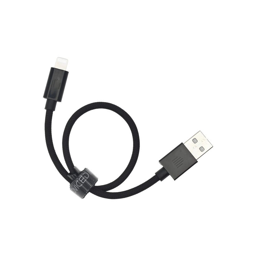 Pletený kabel USB-A / Lightning Dviced 0,25 m – černý - bonami.click
