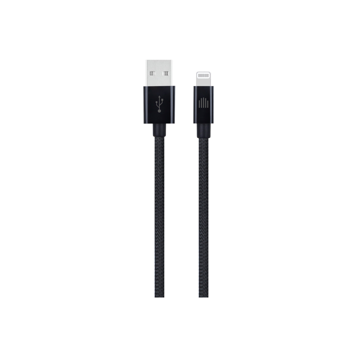 Pletený kabel USB-A / Lightning Dviced 0,25 m – černý - bonami.click