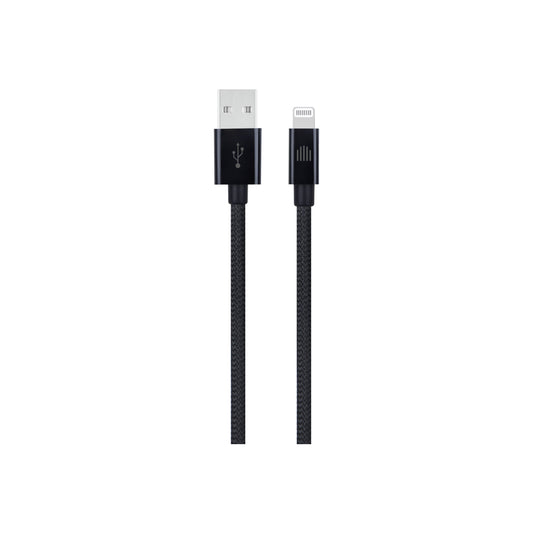Pletený kabel USB-A / Lightning Dviced 0,25 m – černý - bonami.click