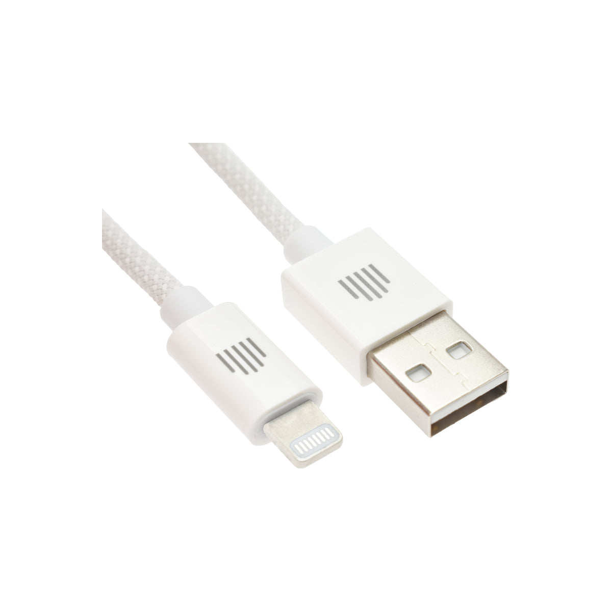 Pletený kabel USB-A / Lightning Dviced 1,25 m – bílý - bonami.click