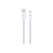 Pletený kabel USB-A / Lightning Dviced 1,25 m – bílý - bonami.click