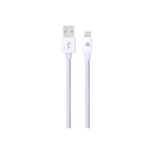 Pletený kabel USB-A / Lightning Dviced 1,25 m – bílý - bonami.click