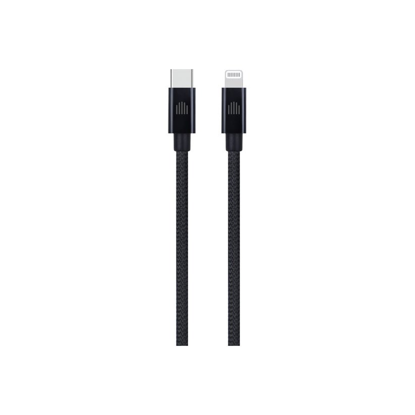 Pletený kabel USB-C / Lightning Dviced 0,25 m – černý - bonami.click