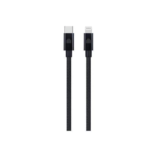 Pletený kabel USB-C / Lightning Dviced 0,25 m – černý - bonami.click