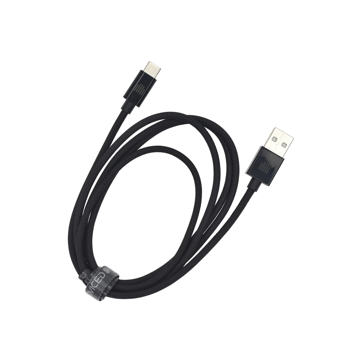 Pletený kabel USB-A / USB-C Dviced 1,25 m – černý - bonami.click