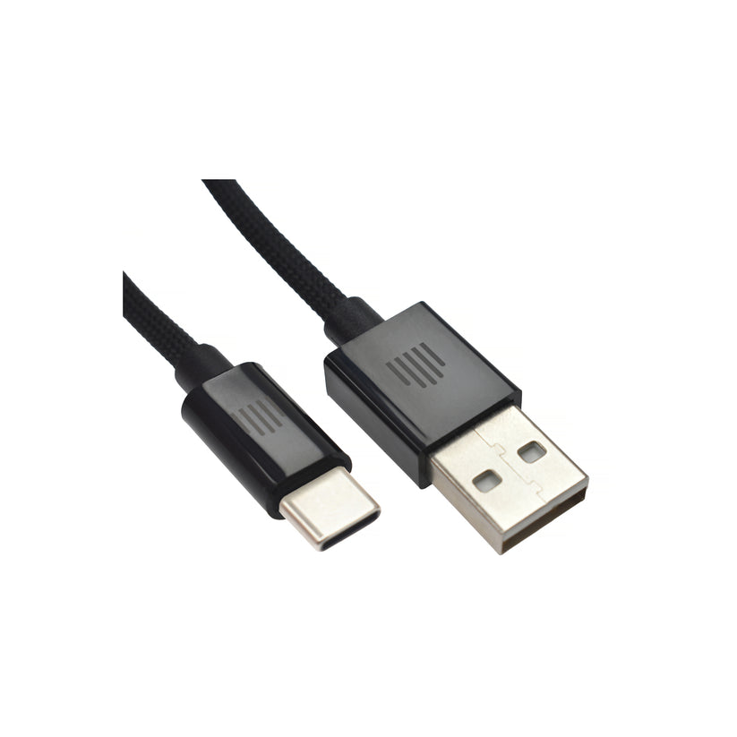 Pletený kabel USB-A / USB-C Dviced 1,25 m – černý - bonami.click