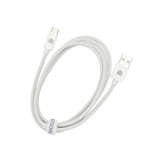 Pletený kabel USB-A / USB-C Dviced 1,25 m – bílý - bonami.click