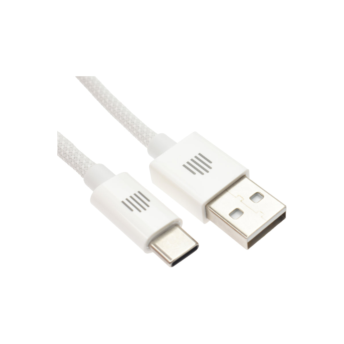 Pletený kabel USB-A / USB-C Dviced 1,25 m – bílý - bonami.click