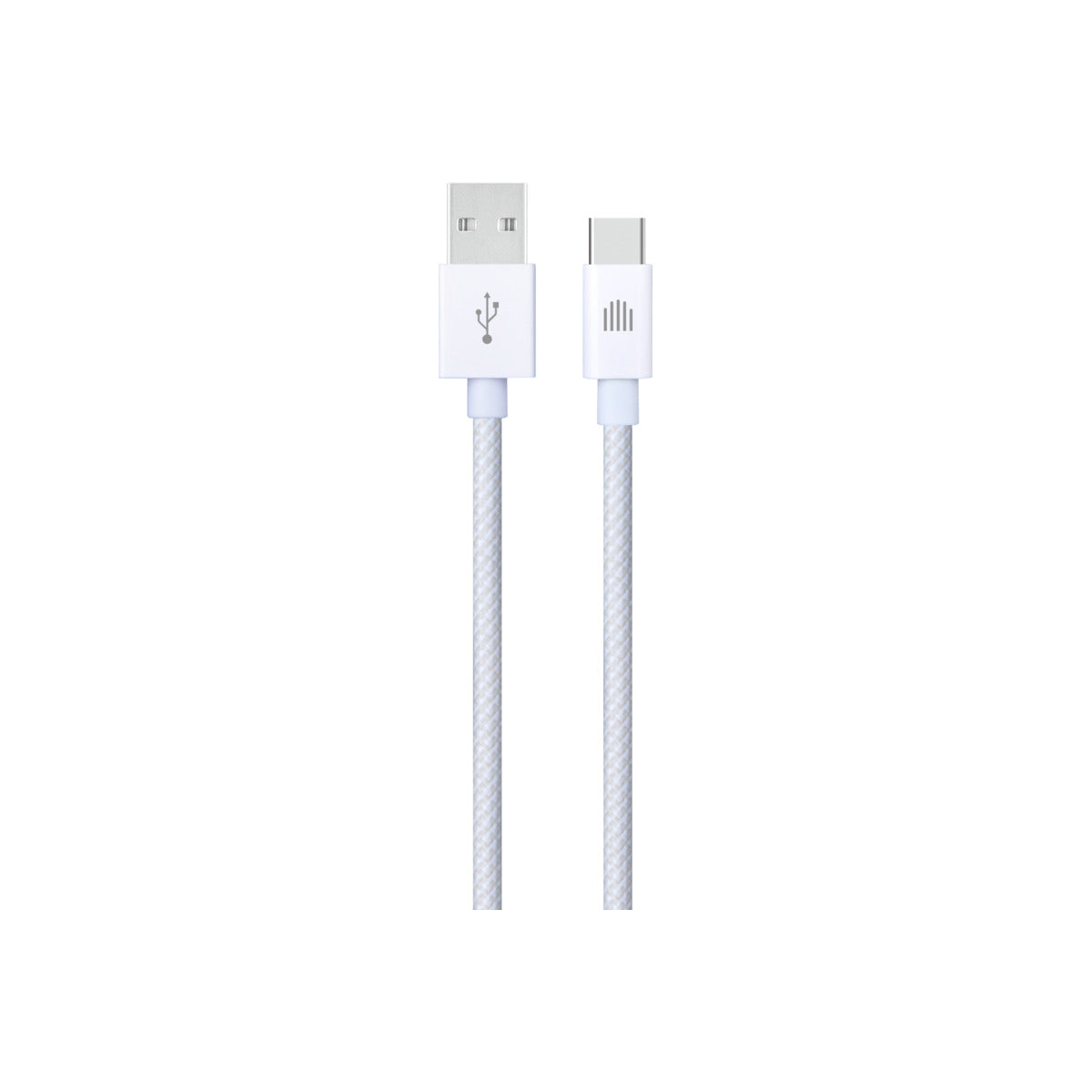 Pletený kabel USB-A / USB-C Dviced 1,25 m – bílý - bonami.click