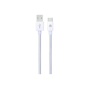 Pletený kabel USB-A / USB-C Dviced 1,25 m – bílý - bonami.click