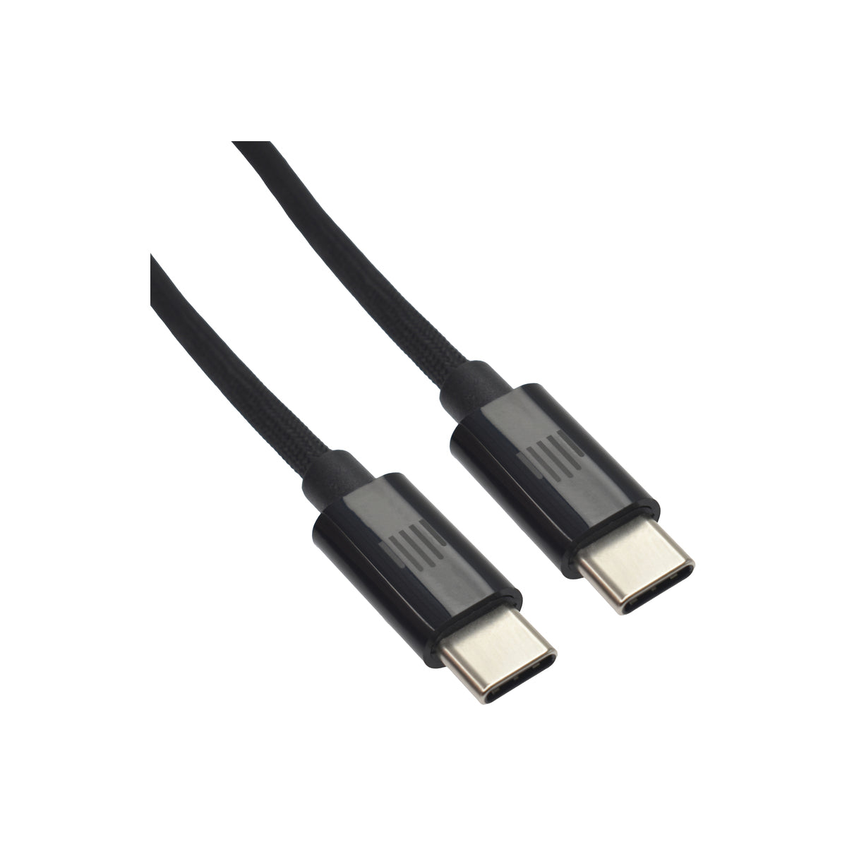 Pletený kabel USB-C / USB-C Dviced 0,25 m – černý - bonami.click