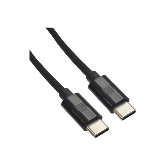 Pletený kabel USB-C / USB-C Dviced 0,25 m – černý - bonami.click