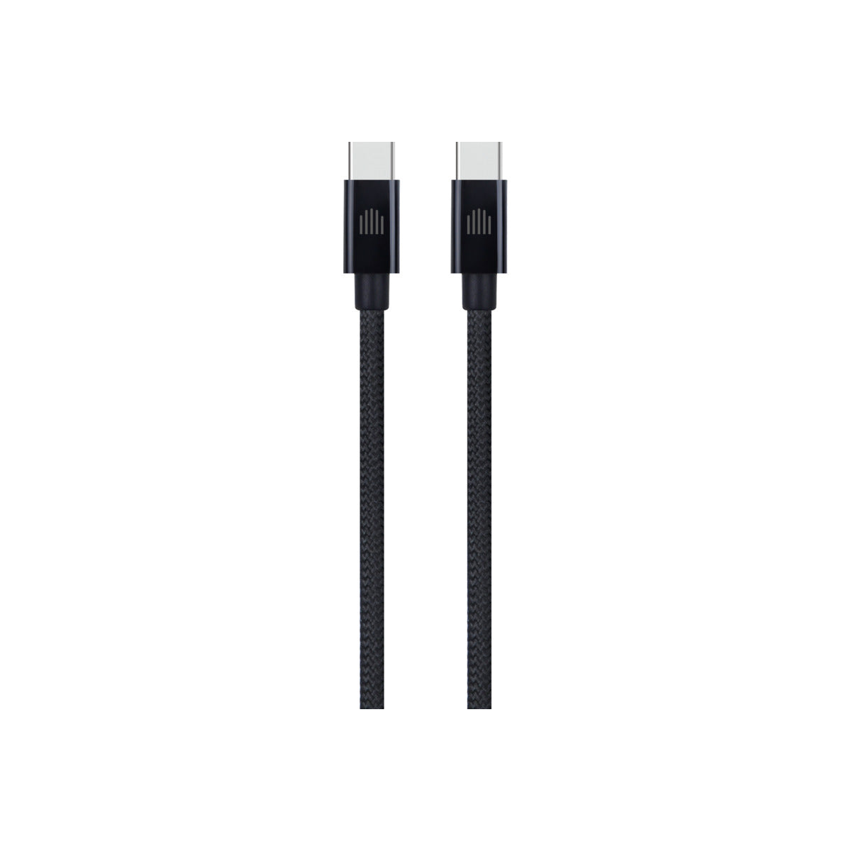 Pletený kabel USB-C / USB-C Dviced 0,25 m – černý - bonami.click