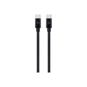Pletený kabel USB-C / USB-C Dviced 0,25 m – černý - bonami.click