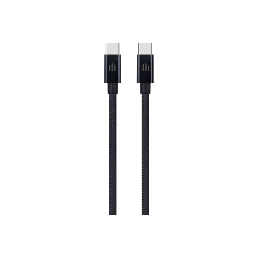 Pletený kabel USB-C / USB-C Dviced 0,25 m – černý - bonami.click