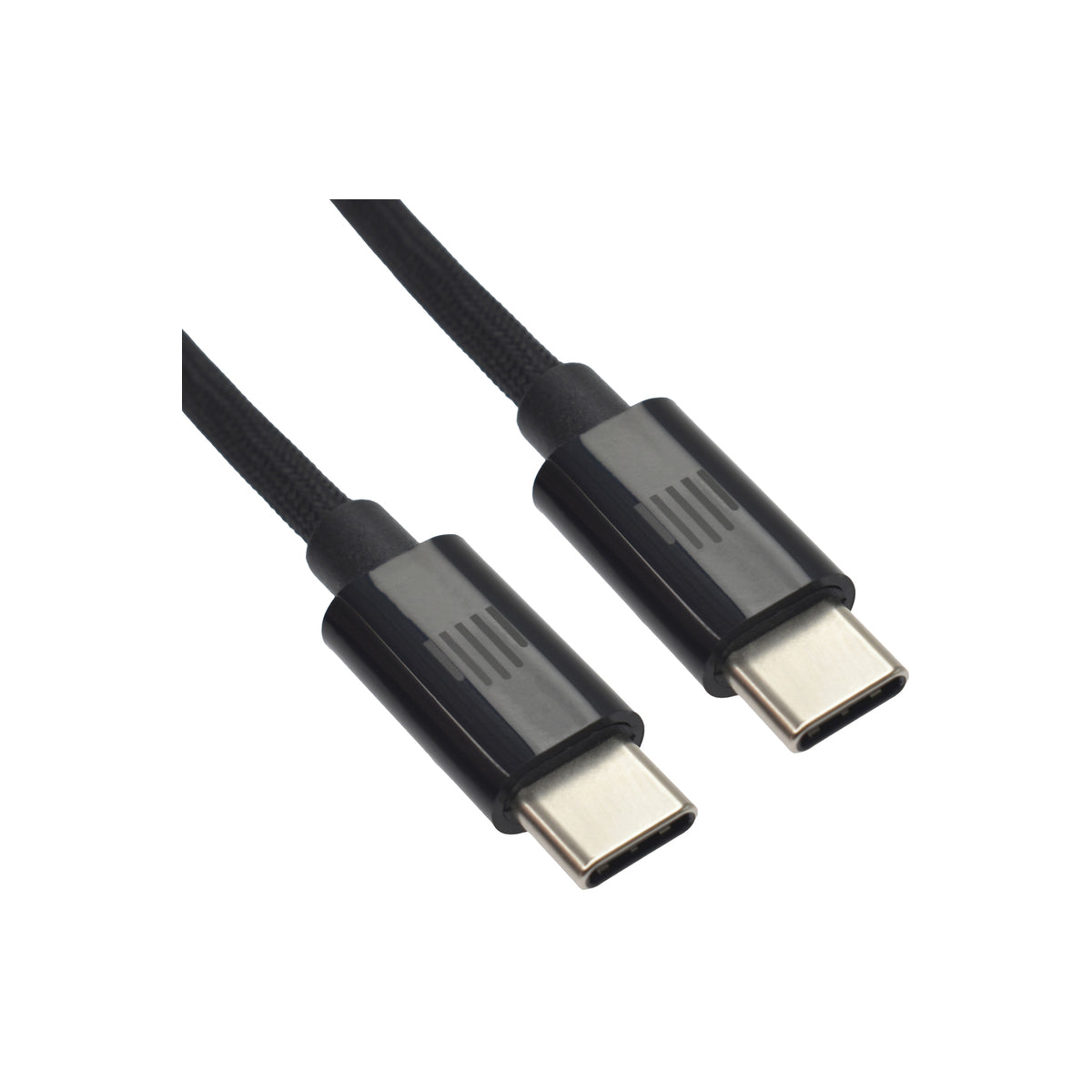 Pletený kabel USB-C / USB-C Dviced 1,25 m – černý - bonami.click