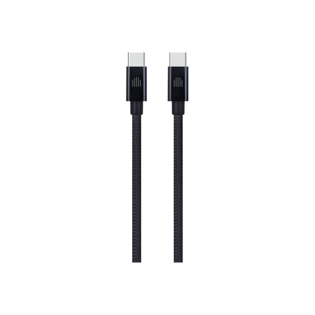 Pletený kabel USB-C / USB-C Dviced 1,25 m – černý - bonami.click