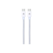 Pletený kabel USB-C / USB-C Dviced 1,25 m – bílý - bonami.click