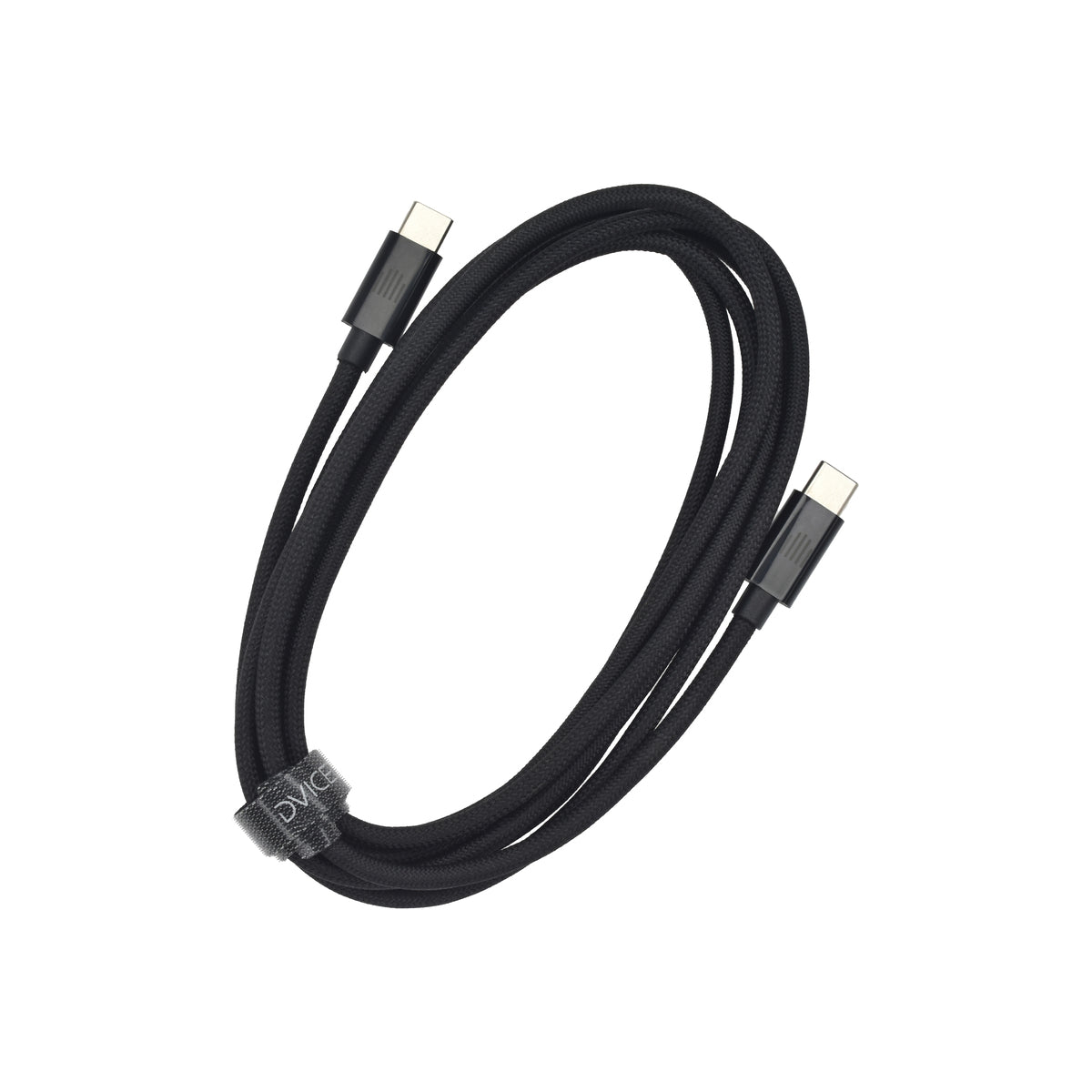 Pletený kabel USB-C / USB-C Dviced 2 m – černý - bonami.click