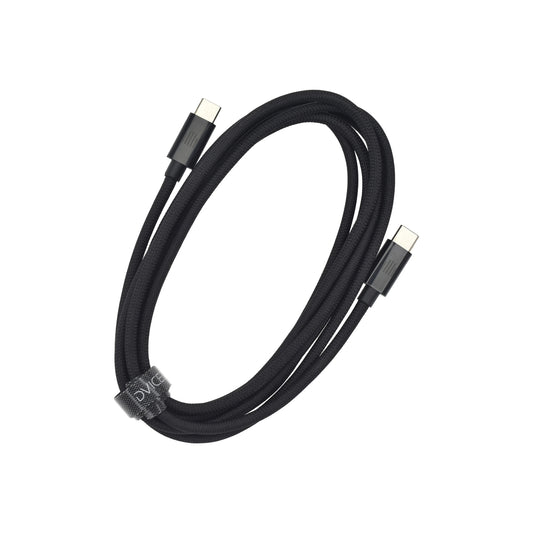 Pletený kabel USB-C / USB-C Dviced 2 m – černý - bonami.click