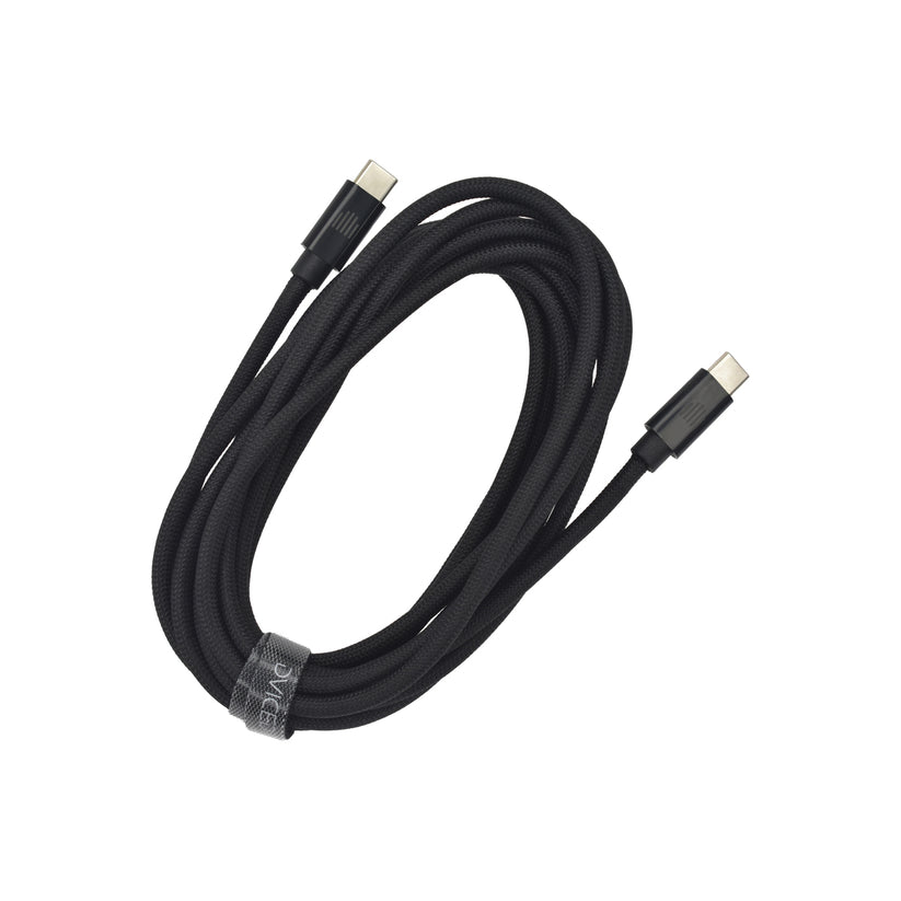 Pletený kabel USB-C / USB-C Dviced 3 m – černý - bonami.click