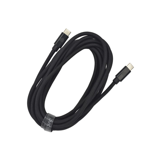 Pletený kabel USB-C / USB-C Dviced 3 m – černý - bonami.click