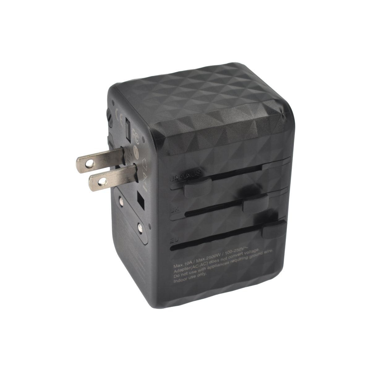 Cestovní adaptér 65W Dviced Universal – černý - bonami.click