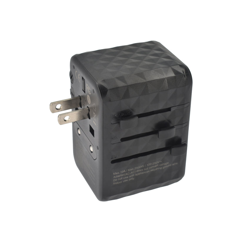 Cestovní adaptér 65W Dviced Universal – černý - bonami.click