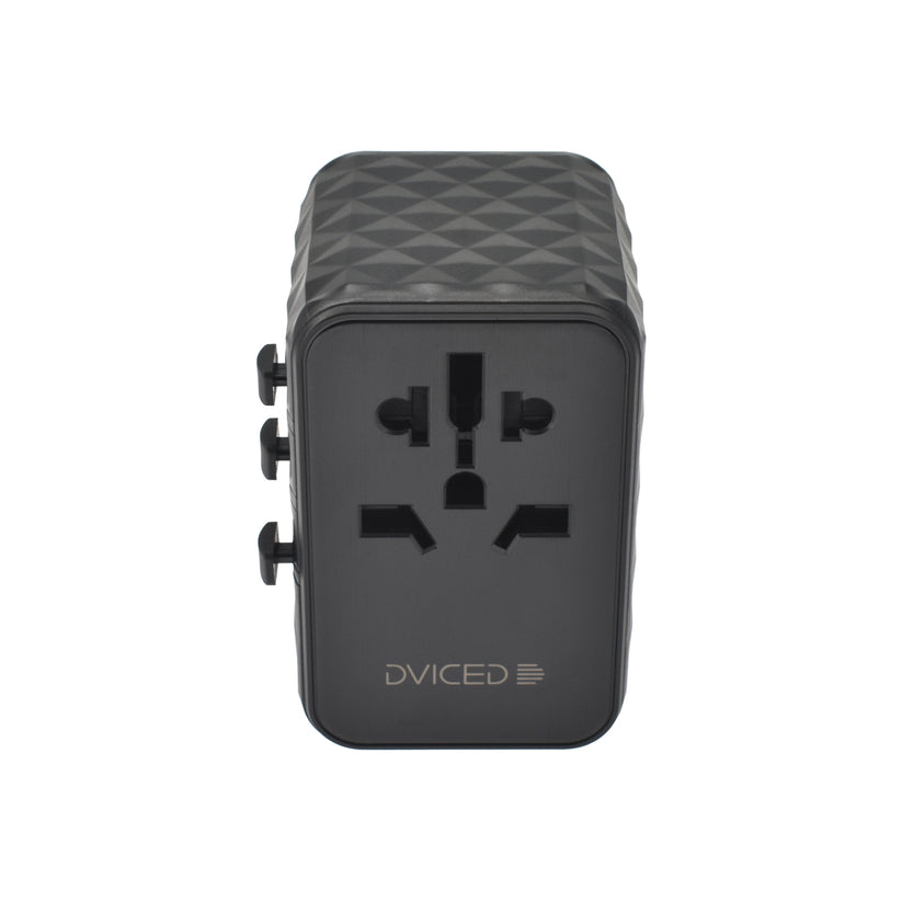 Cestovní adaptér 65W Dviced Universal – černý - bonami.click