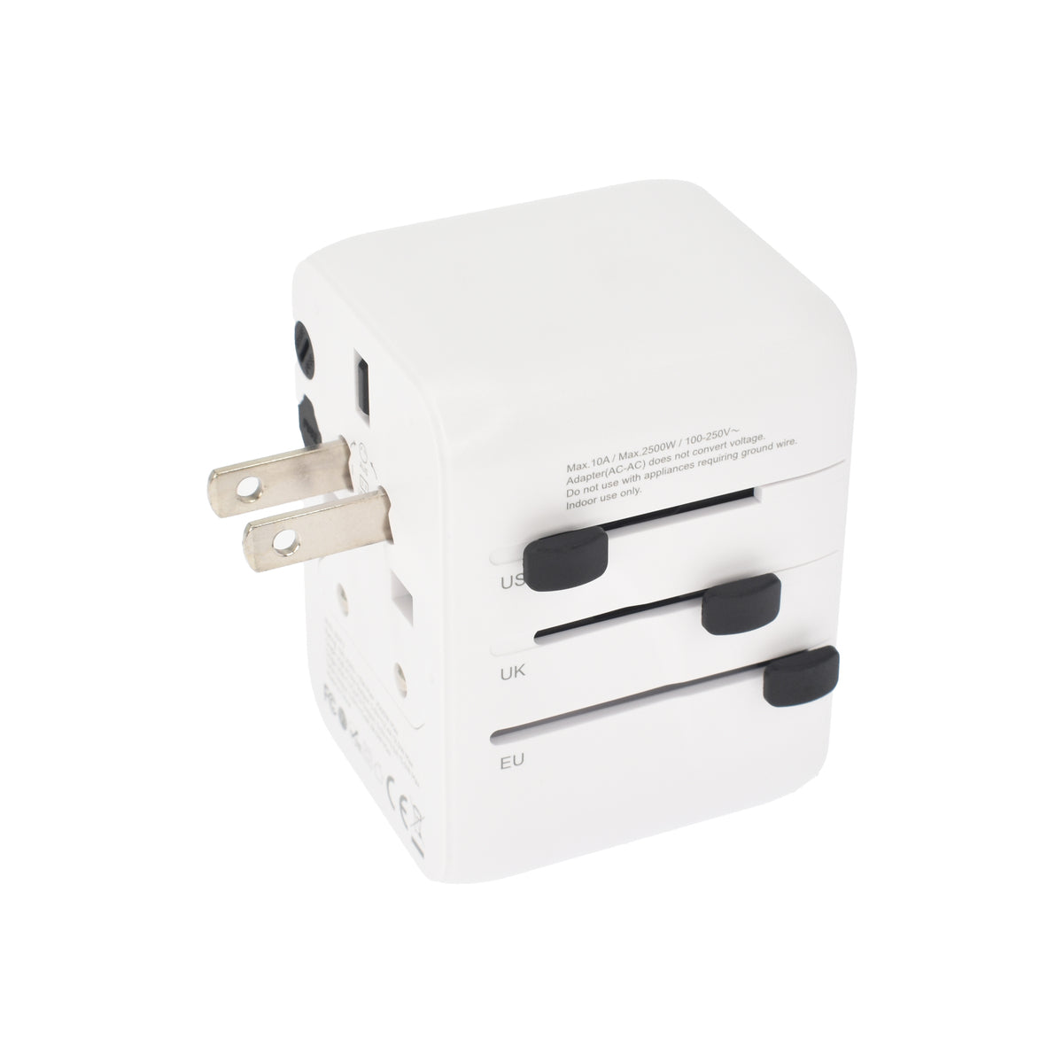 Cestovní adaptér 28W Dviced Universal – bílý - bonami.click
