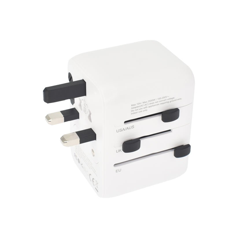 Cestovní adaptér 28W Dviced Universal – bílý - bonami.click