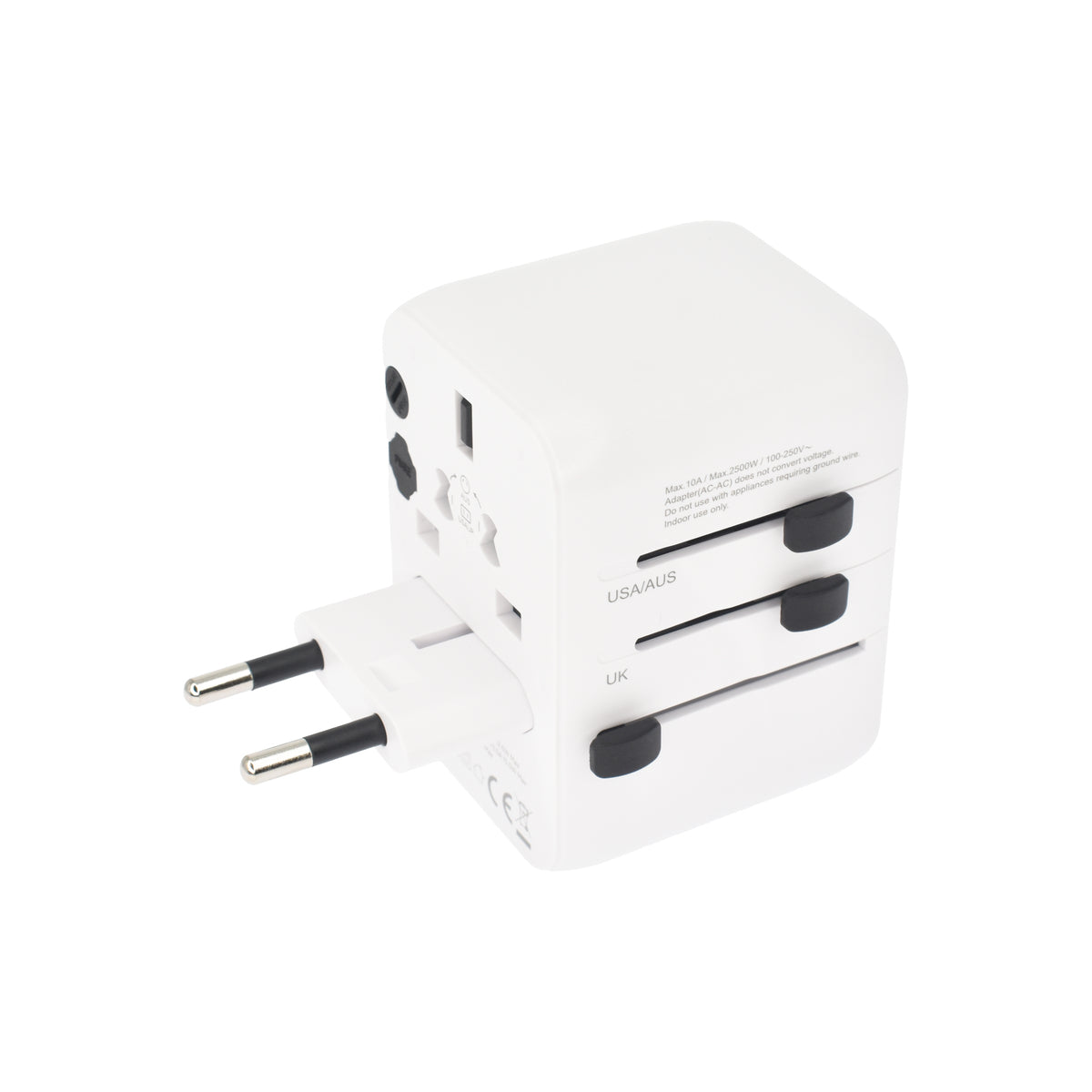 Cestovní adaptér 28W Dviced Universal – bílý - bonami.click