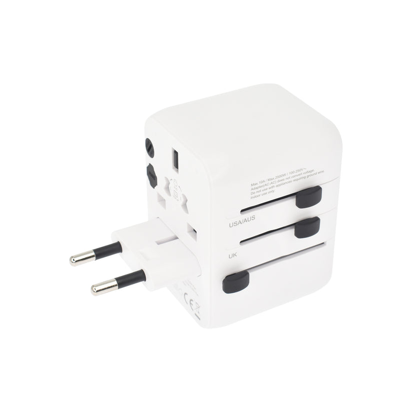 Cestovní adaptér 28W Dviced Universal – bílý - bonami.click