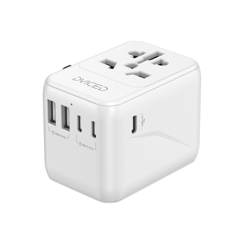 Cestovní adaptér 28W Dviced Universal – bílý - bonami.click