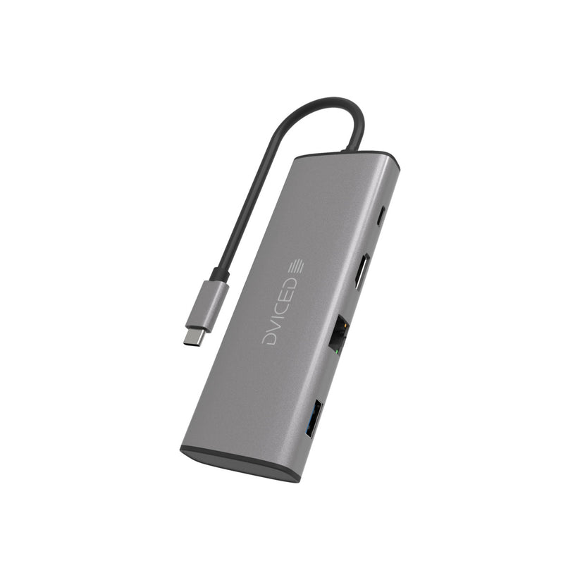 9v1 USB-C HUB Dviced - šedý - bonami.click