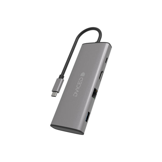 9v1 USB-C HUB Dviced - šedý - bonami.click