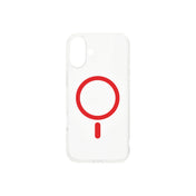 Dvided Magsafe iPhone 16 clear case - Red - bonami.click