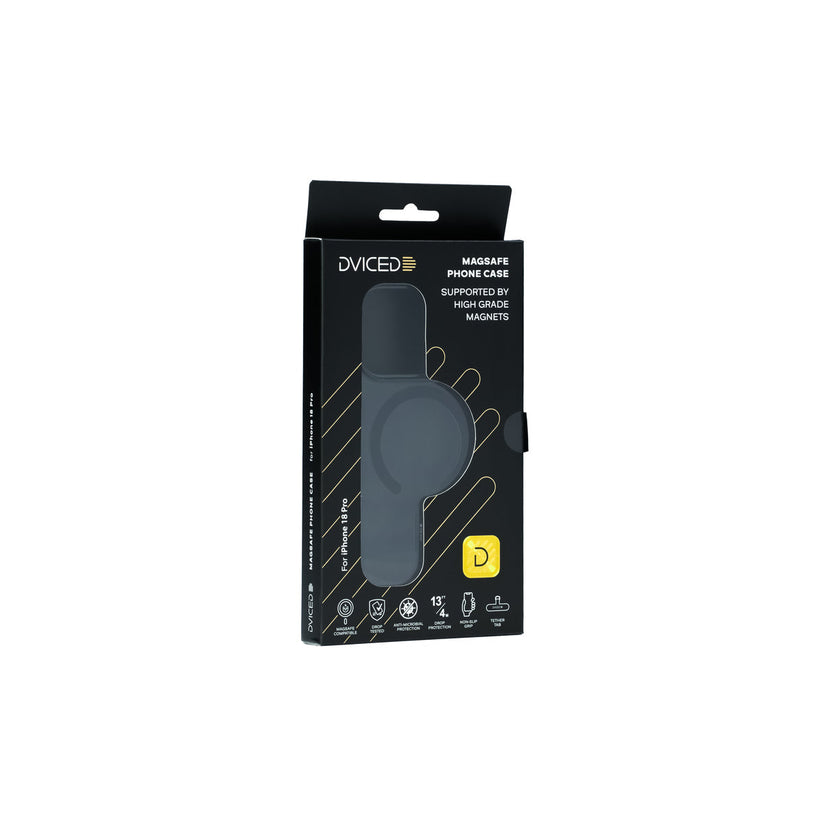 Kouřový MagSafe kryt Dviced pro iPhone 18 Pro - černý - bonami.click
