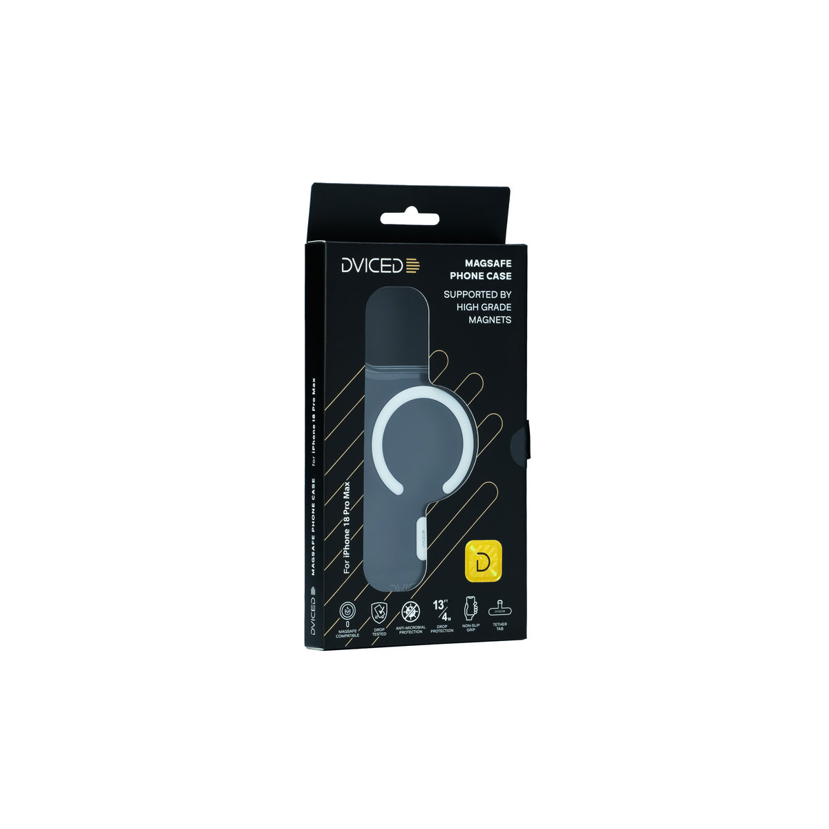 Průhledný MagSafe kryt Dviced pro iPhone 18 Pro Max - bílý