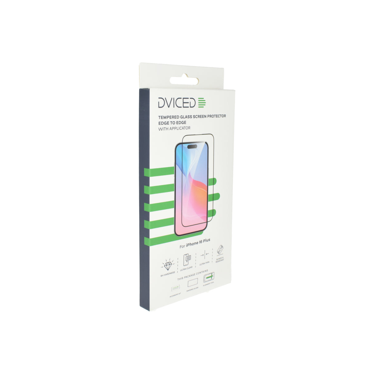 Tvrzené ochranné sklo s aplikátorem pro iPhone 16 Plus Dviced - bonami.click