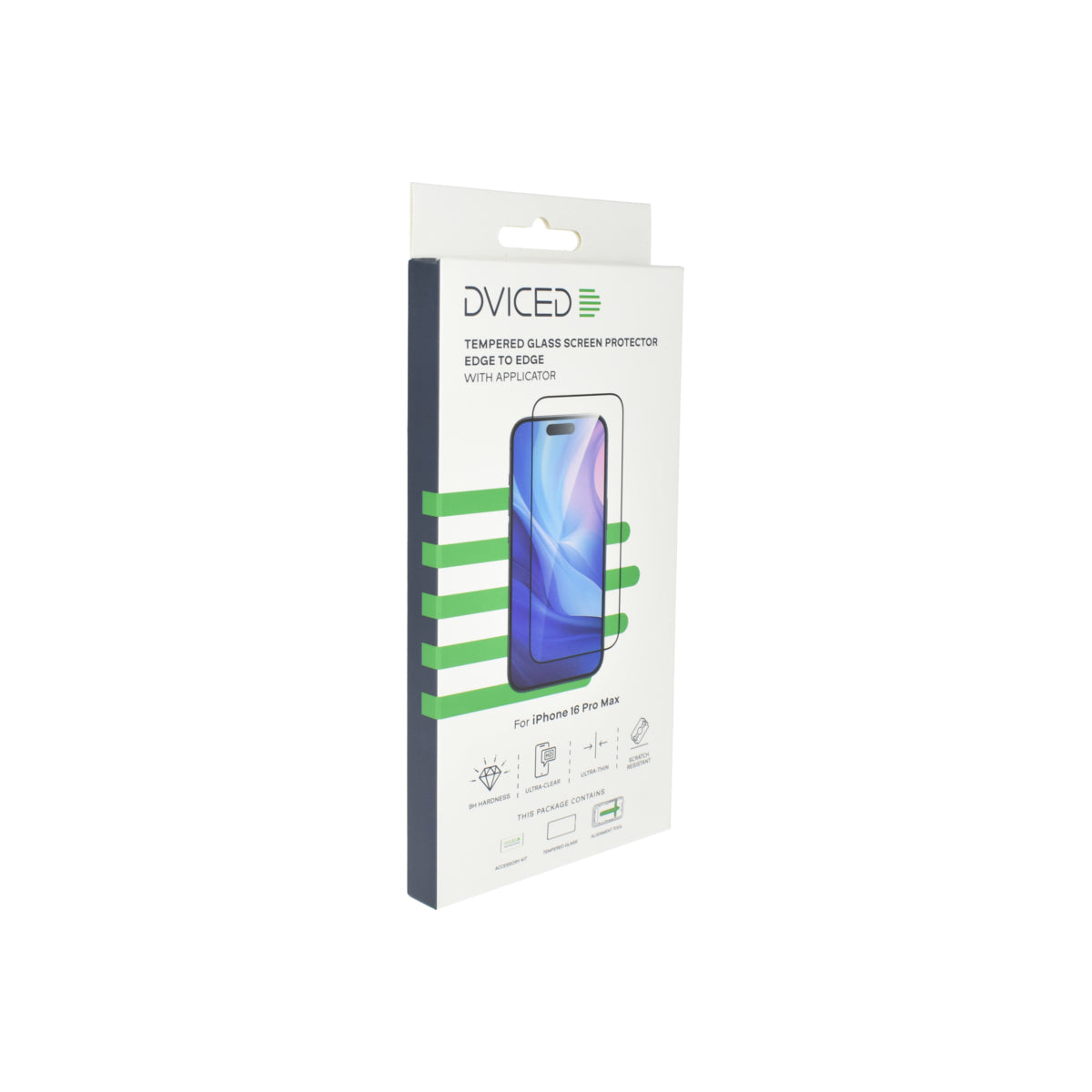 Tvrzené ochranné sklo s aplikátorem pro iPhone 16 Pro Max Dviced - bonami.click
