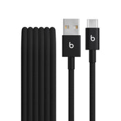 Opletený kabel Beats USB-A / USB-C 1,5 m - sytě černá (2 kusy)