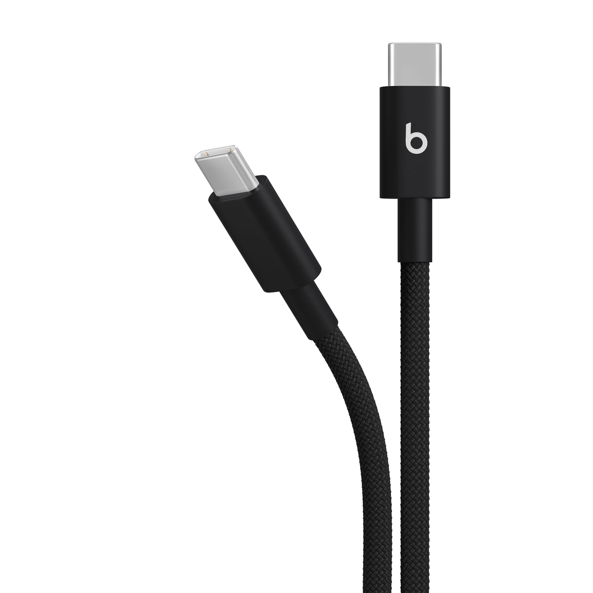 Opletený kabel Beats USB-C / USB-C 1,5 m - sytě černá (2 kusy)