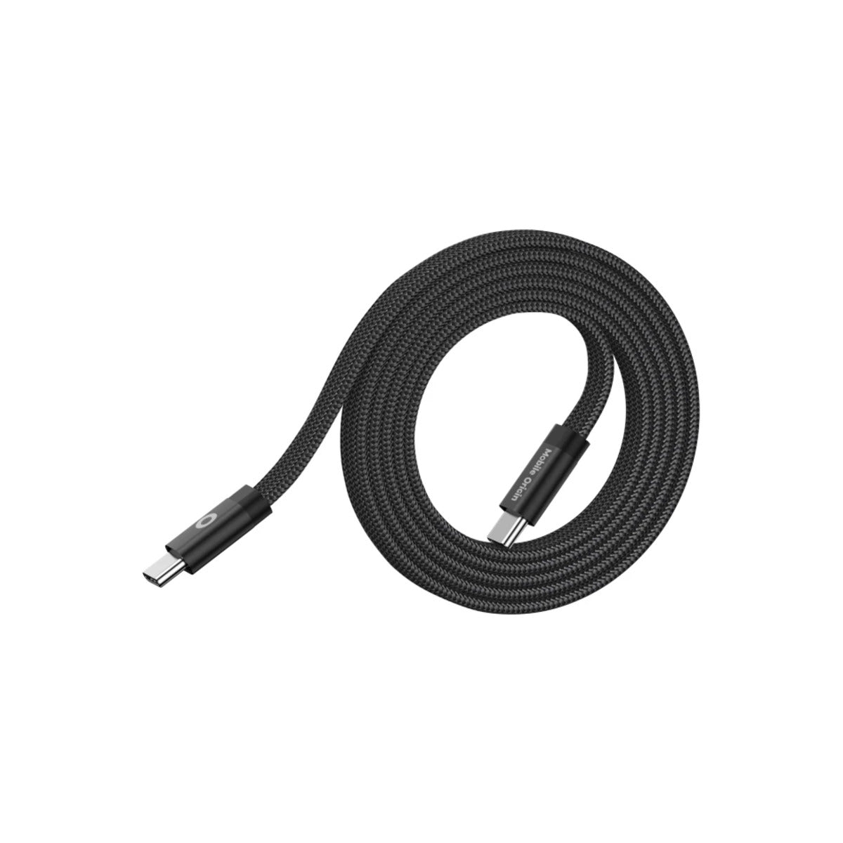 Magnetický 60W nabíjecí kabel Mobile Origin Original Flat Cable USB-C / USB-C 1m - černý - bonami.click