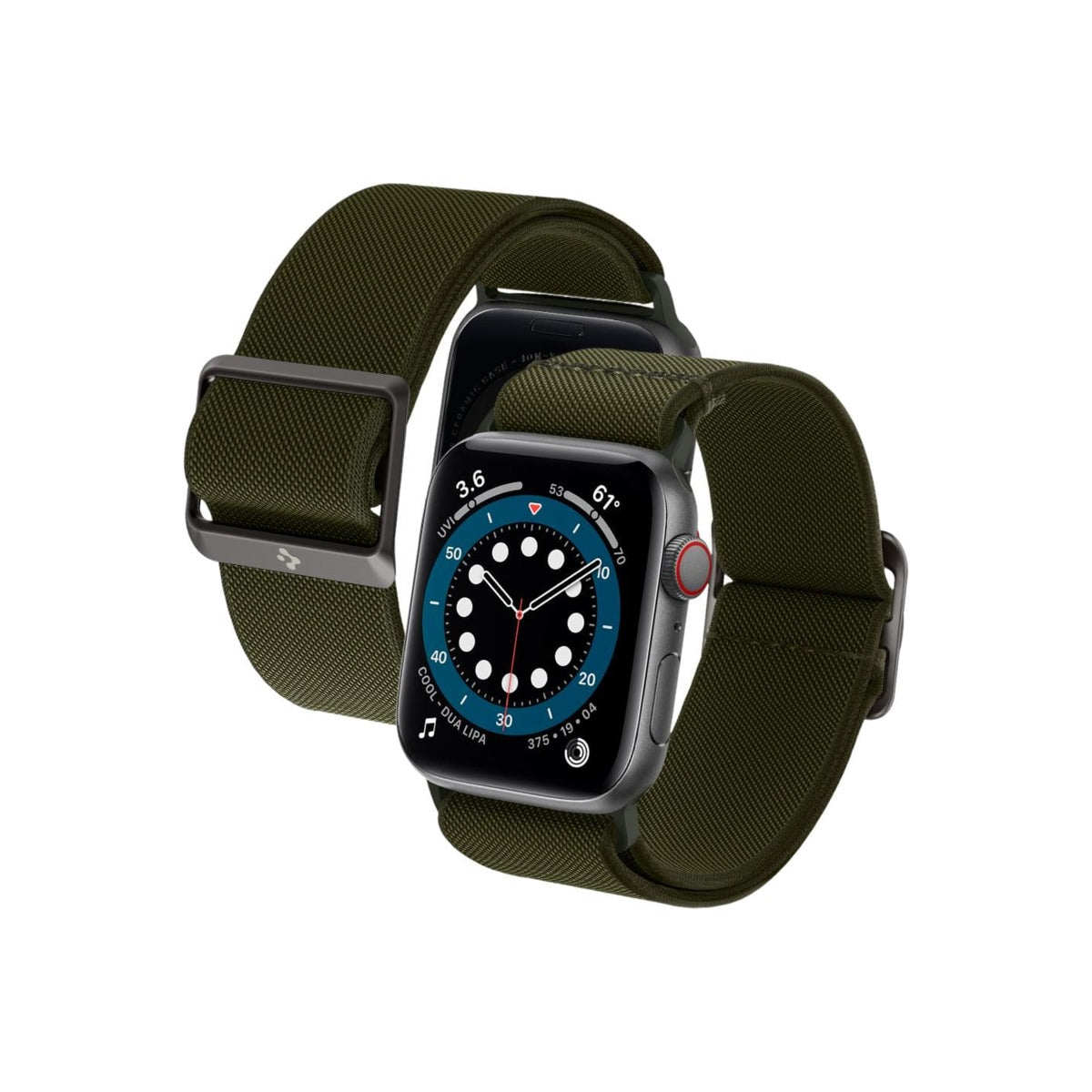 Řemínek pro Apple Watch 42/44/45/49mm Spigen Lite Fit - khaki - bonami.click