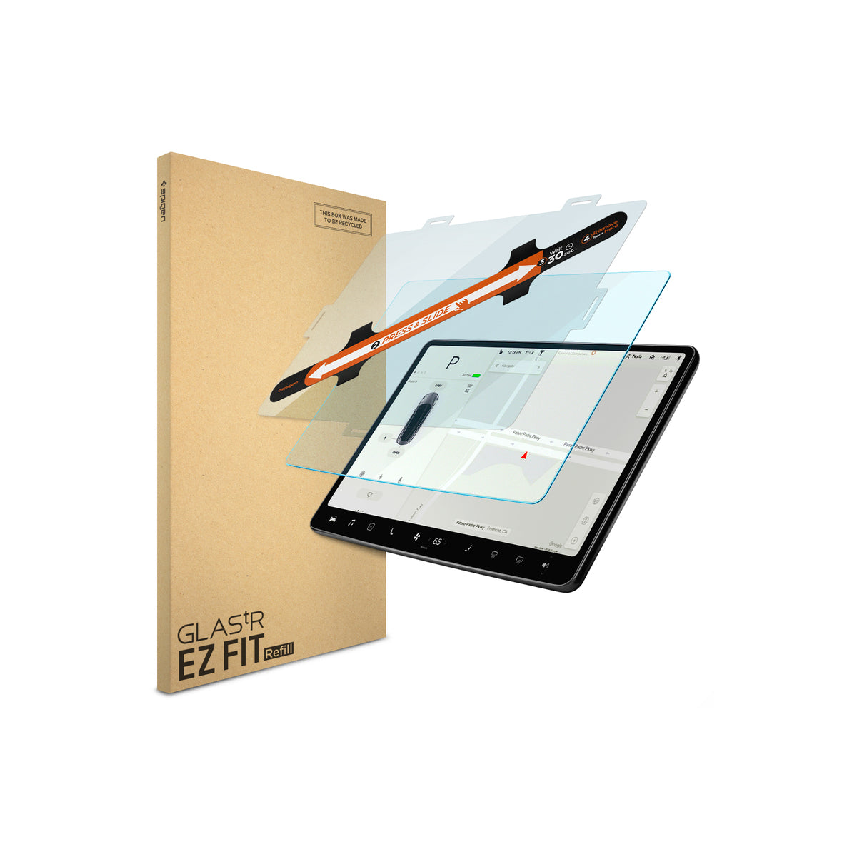 Doplňující ochranné sklo na displej Spigen Tesla EZ Fit Refill Anti Glare Screen Protector - bonami.click