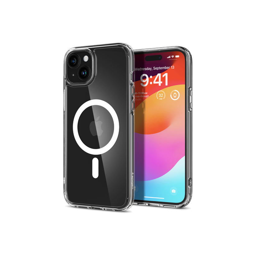 Kryt pro iPhone 15 Spigen Crystal Hybrid MagSafe - bílý - bonami.click