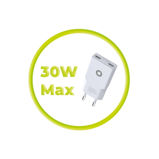 30W adaptér Mobile Origin GaN Slim Charger MO18 - bílý - bonami.click