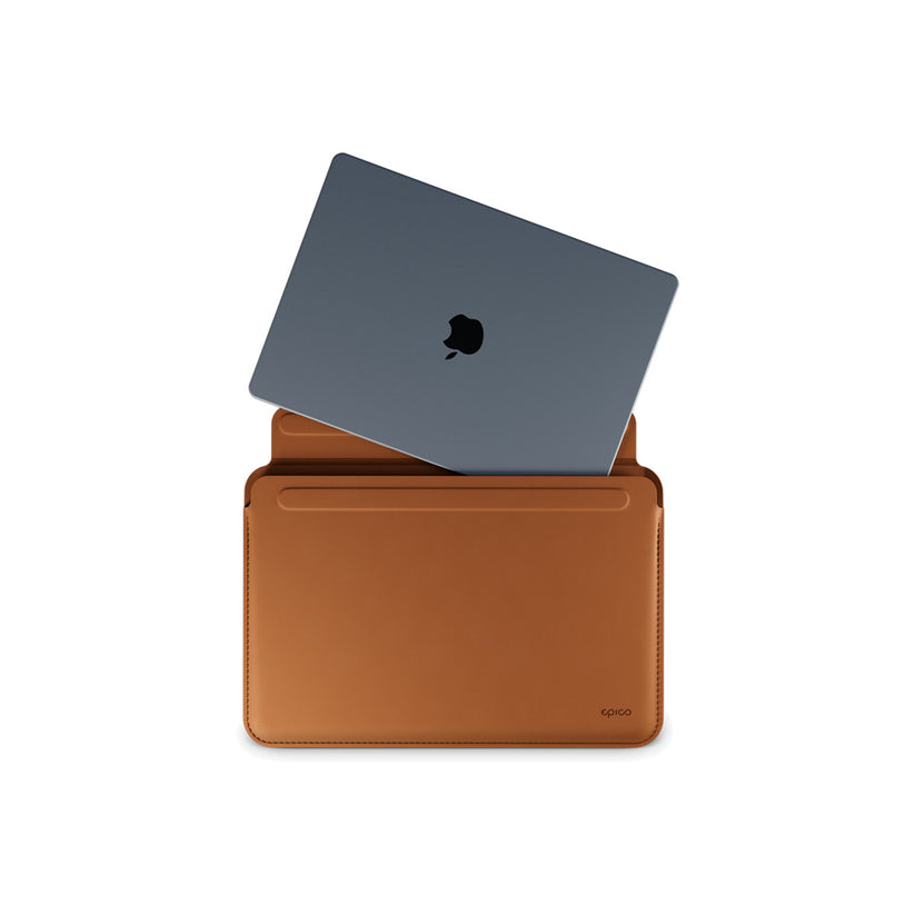Kožený obal pro MacBook Air/Pro 13,3" Epico - hnědý - bonami.click