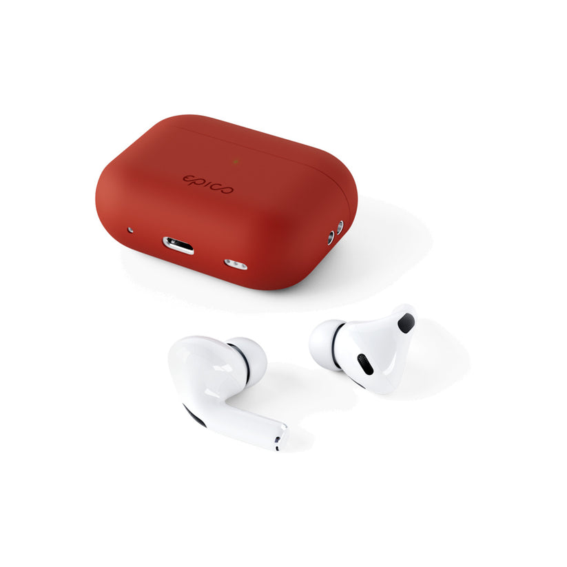 Silikonové pouzdro pro AirPods Pro 2. gen Epico - červené - bonami.click